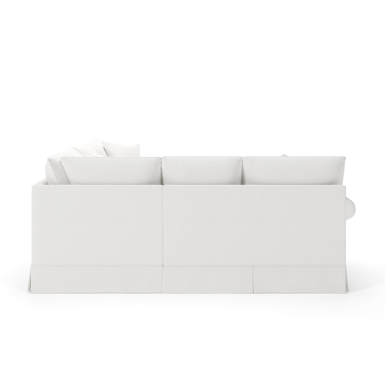 Friedman Upholstered L-Sectional, Bayou Off White Canvas