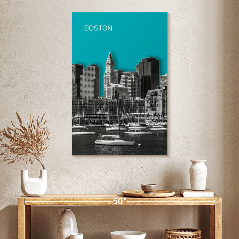 Horizon moderne de Sirci à Boston, H 30 po x l 20 po