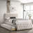 Fabric Fully Upholstered Twin Bed With Trundle-1470934489