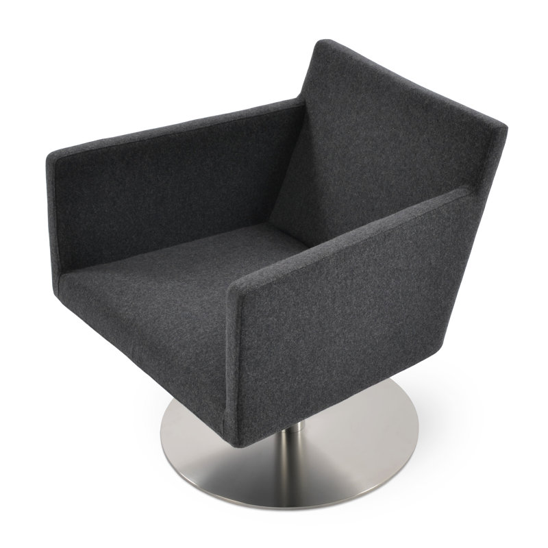 Fauteuil Harbut, Gris foncé