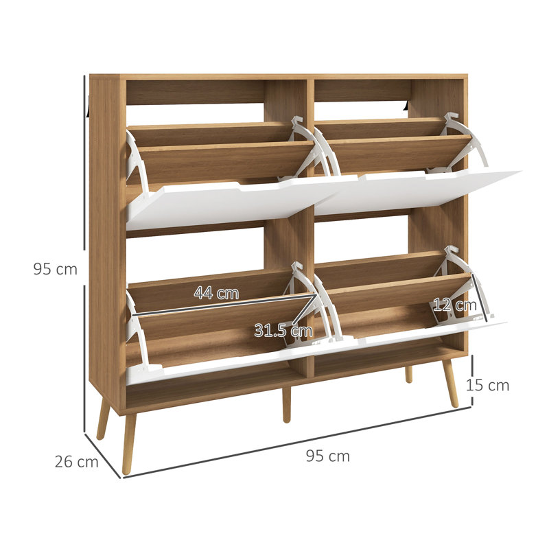 Aurkene 16 Pair Flip Down Shoe Storage