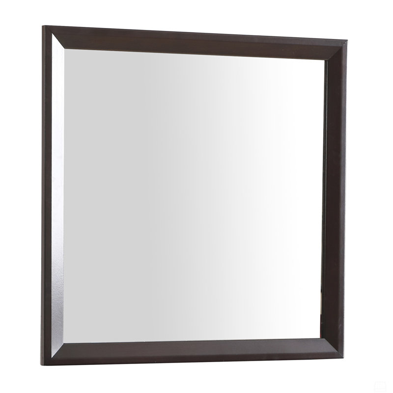 Rectangular Mirror, Espresso, Horizontal and Vertical