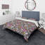 Ensemble de housse de couette designart little lapin kawaii avec fleurs-35228564