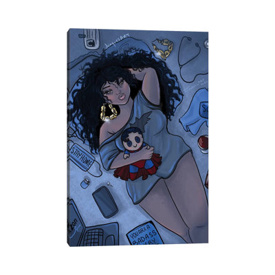 Quarantine Bae 5 - Wrapped Canvas Graphic Art