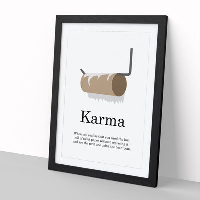 Karma - Picture Frame Typography