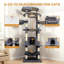 78 - Inch Feline Play Structure In Dark Grey With Stable Base, Scratching Areas, And Multiple Levels For Exploration Cat Tower Big , Condos, Toppling Fittings-509420233