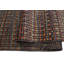 Tapis noir / rouille en laine rustique Berjesta Parita - 5 pi 0 po x 6 pi 6 po