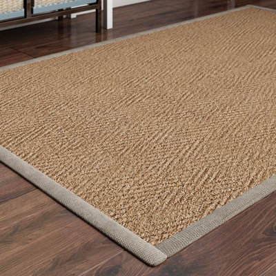Lacefield Chevron Jute / Sisal Area Rug