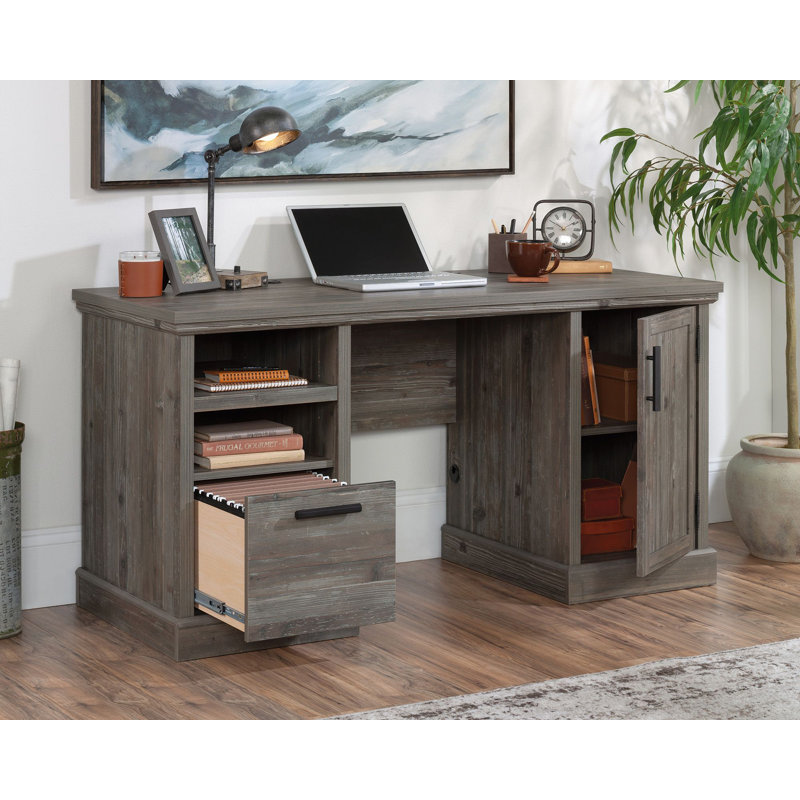 Bureau d'écriture rectangulaire l 59,055 po Kamelya, Gris