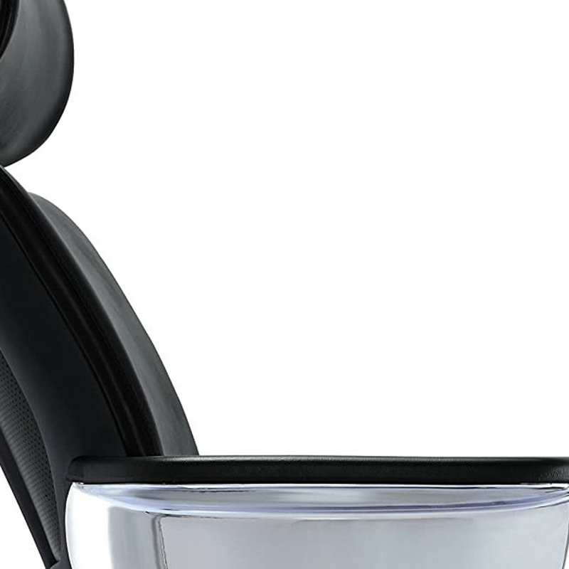 Fauteuil de direction pivotant en similicuir Odacia, Noir