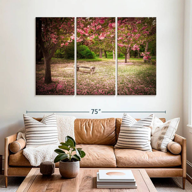 Banc de jardin Harnek Cherry Blossoms, H 42 po x l 65 po