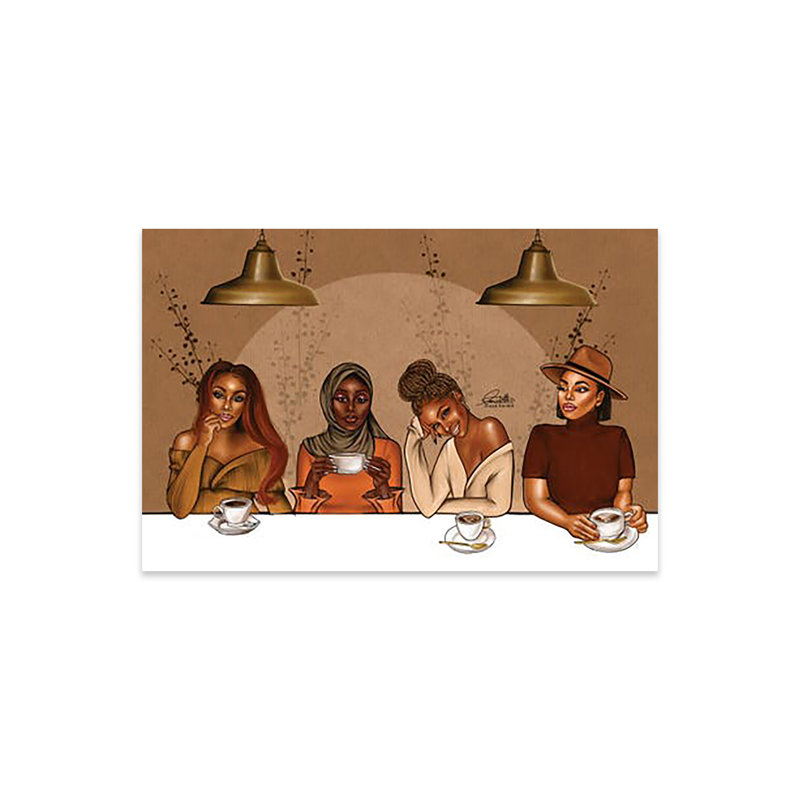 «Coffee Time» par Peniel Enchill - impression non encadrée, H 16 po x l 24 po x P 0,25 po