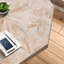 Table basse octogonale en bois à motif patchwork vintage pour salon-84924039