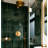 Brushed Gold Round 12" Rain Head 2 Way Function Thermostatic Shower Kit