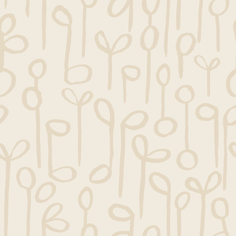 Rouleau de papier peint L 33 pi x l 20,5 po Seedlings, Neutre