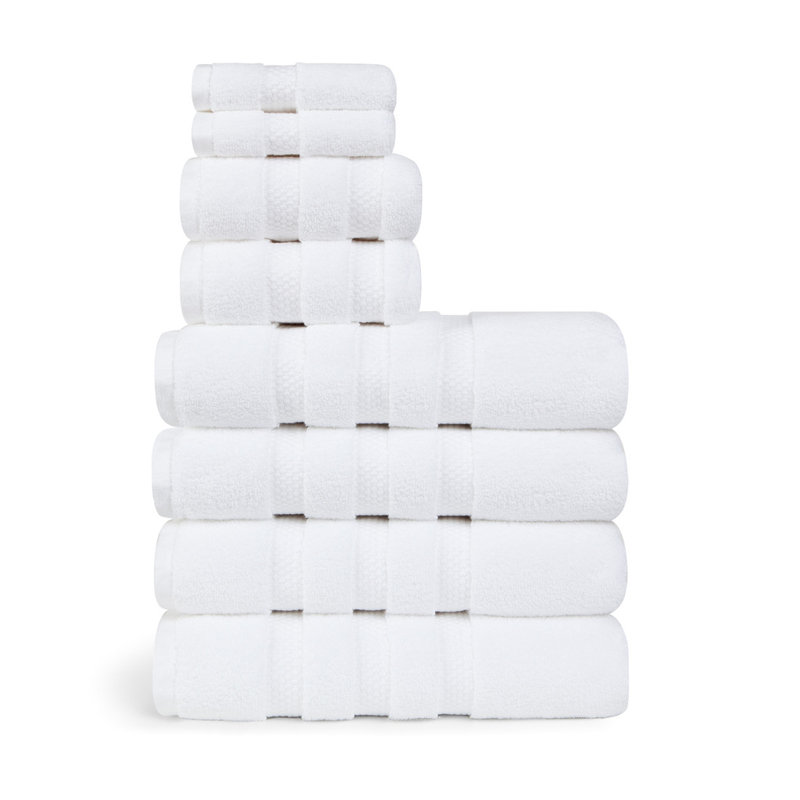 Espinoza 100% Cotton Plush Mulit-Size Set, White