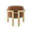 Fauteuil d'appoint rembourré moderne en similicuir avec cadre en bois naturel 1pc-2098830710