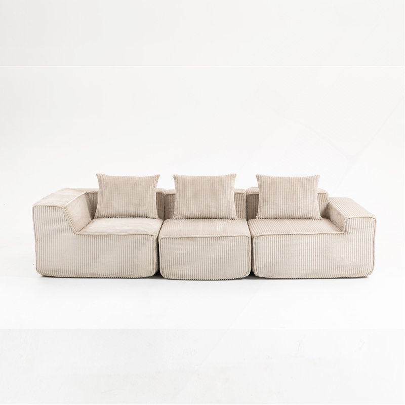 Canapé modulaire multi-personnes pouvant être combiné librement-33005-3, Beige