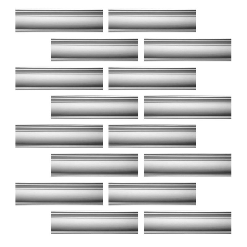Moulure couronnée H 5 po x l 1/2 po x P 5 po