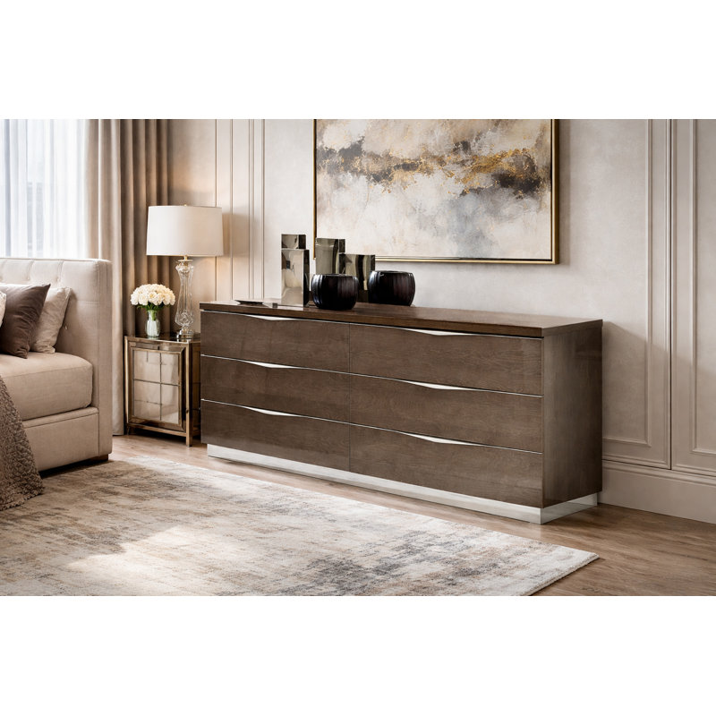 Infinity 6 - Drawer Solid Wood Dresser