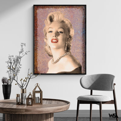 Art contemporain Marilyn Monroe, étoile de Hollywood contemporaine, art mural inspiré de Hollywood