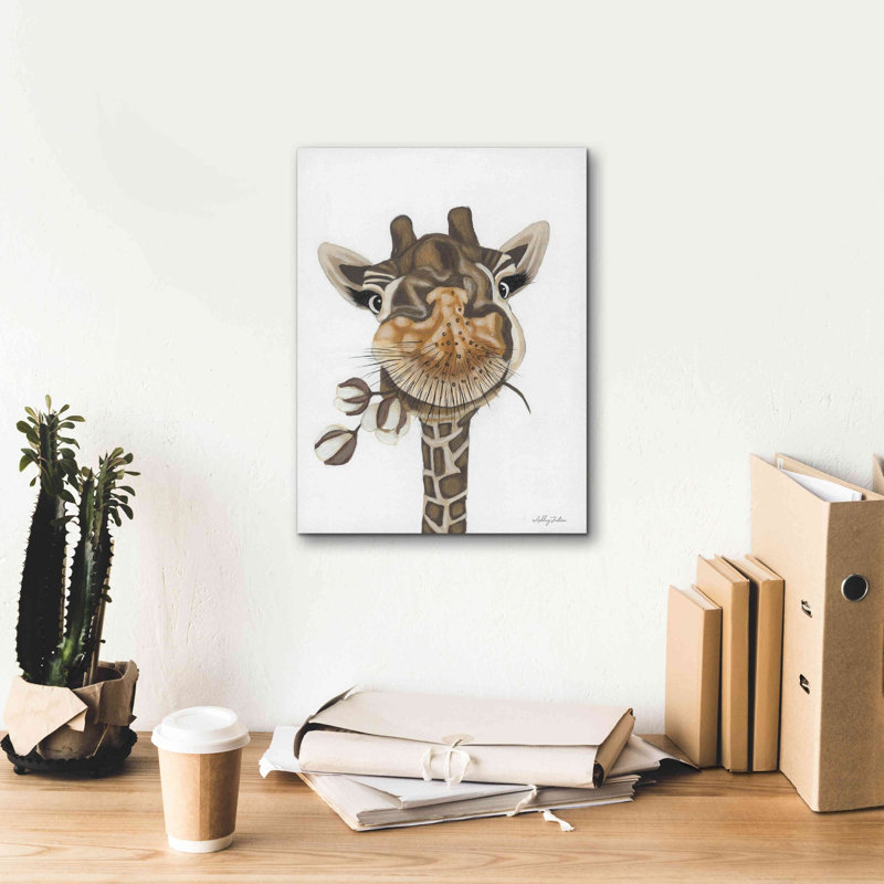 «Red Giraffe Studio» par Ashley Justice, estampe numérique sur toile Red Barrel Studio®, H 16 po x l 12 po x P 0,75 po