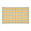 Tapis jaune / blanc à carreaux-53650724