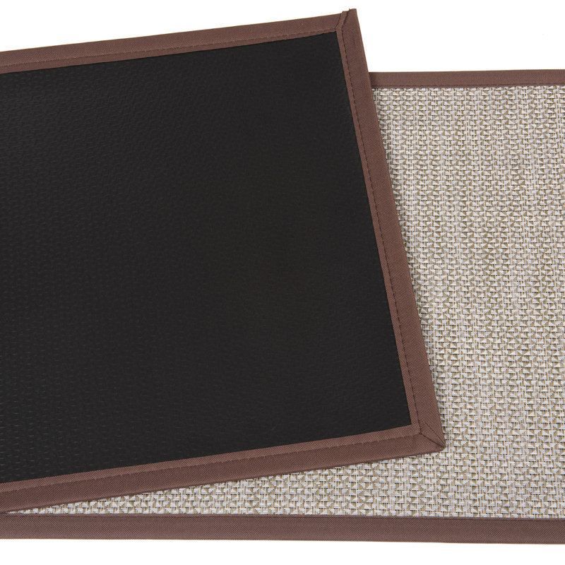 Alejandrino Striped Synthetic Water Resistant Anti-Fatigue Non-Skid Kitchen Mat, Rectangle 1'6" W x 3'11" L