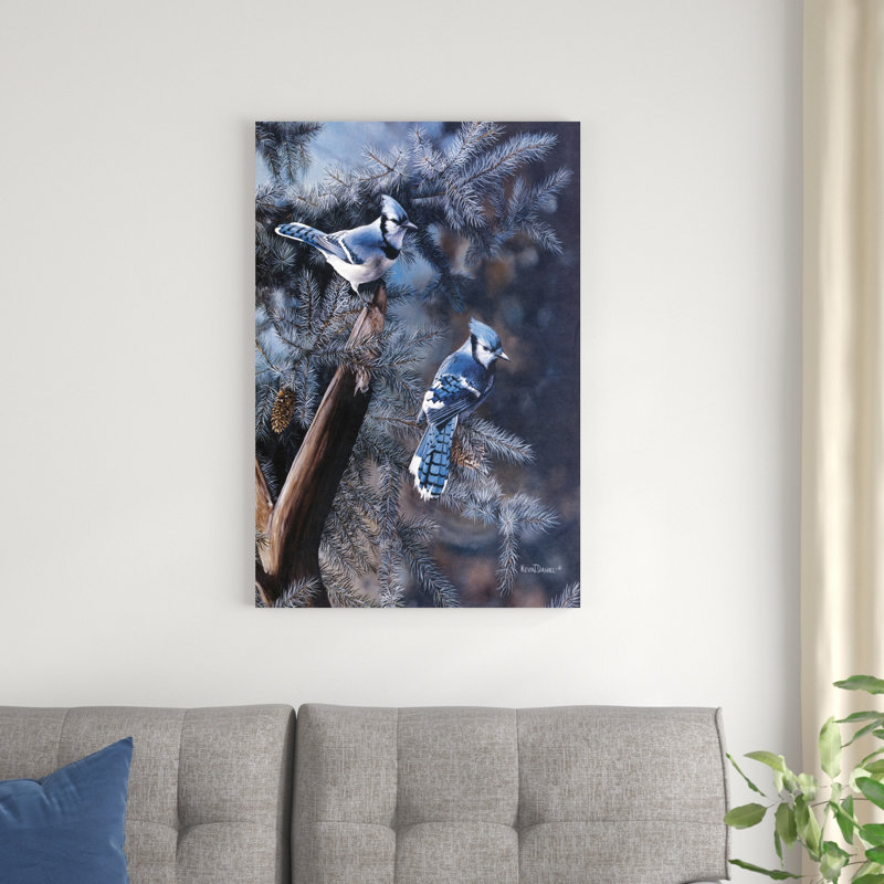 Une touche de bleu, H 36 po x l 24 po x P 1,25 po