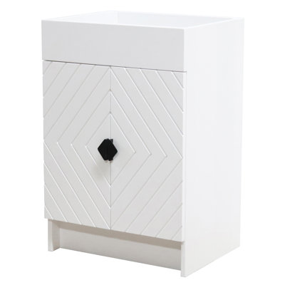 SmartFold 23'' Single Bathroom Vanity Base Only in White -  Bellaterra Home, F23C-BL-CAB