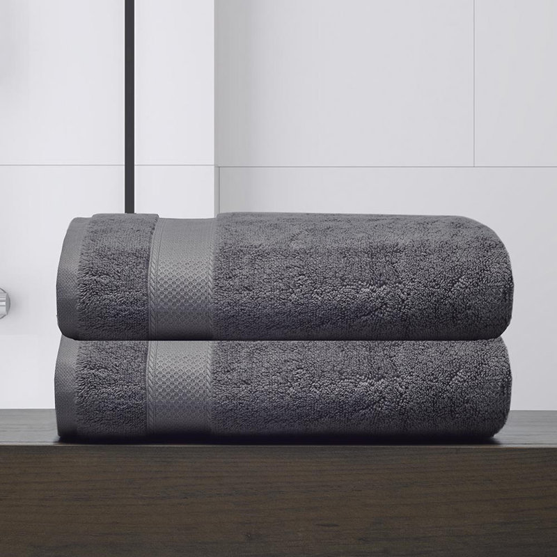 Débarbouillette 100% coton, Gris foncé