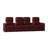 Upholstered Home Theater Seating with Cup Holder-25661016-21376747