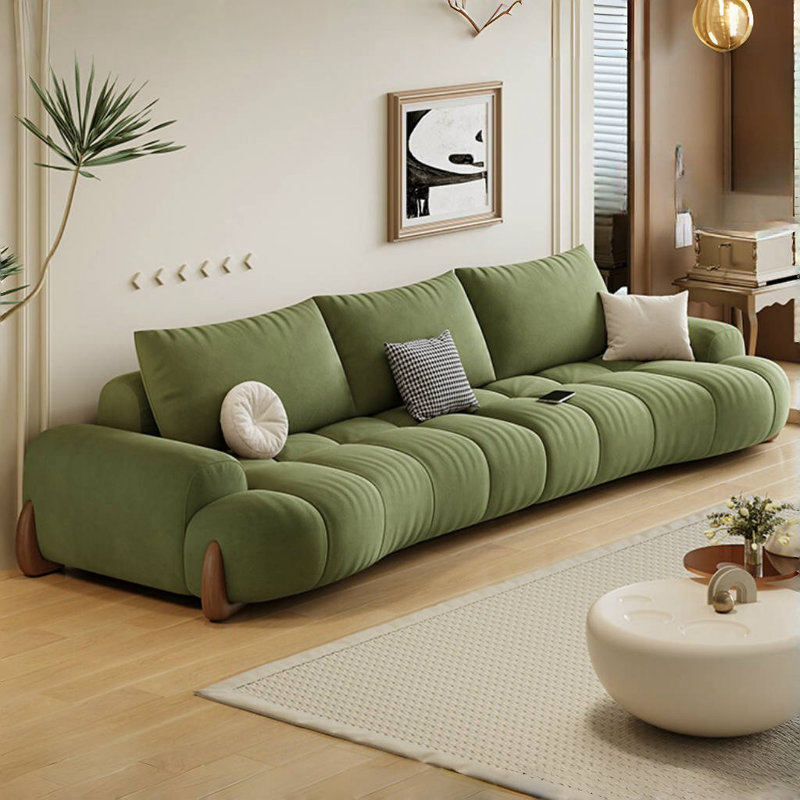 Canapé moderne de style crème minimaliste, Vert