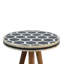 Bone Inlay Tripod Stool
