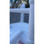 Château gonflable blanc de 13 pi avec toboggan et fosse à balles, château gonflable pour enfants avec ventilateur en tissu Oxford pour les fêtes d'anniversaire, la cour et les jeux d'intérieur