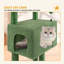 Arbre à chat durable avec fausse fourrure, poteaux à griffer en jute, condo, hamac et plateforme supérieure - idéal pour les chats d'intérieur de toutes tailles-519363799
