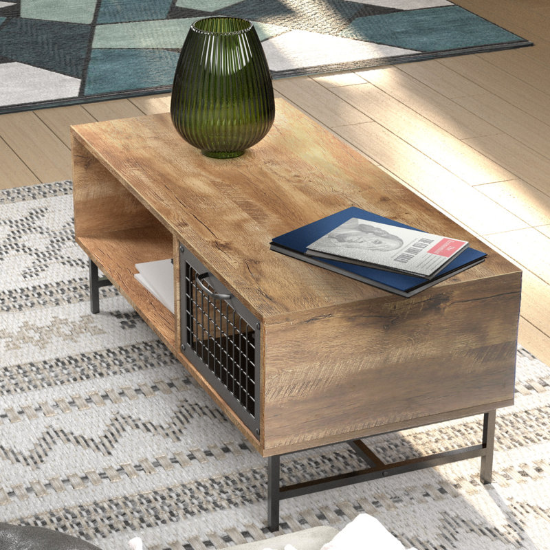 Table basse à 4 pieds avec rangement Parman