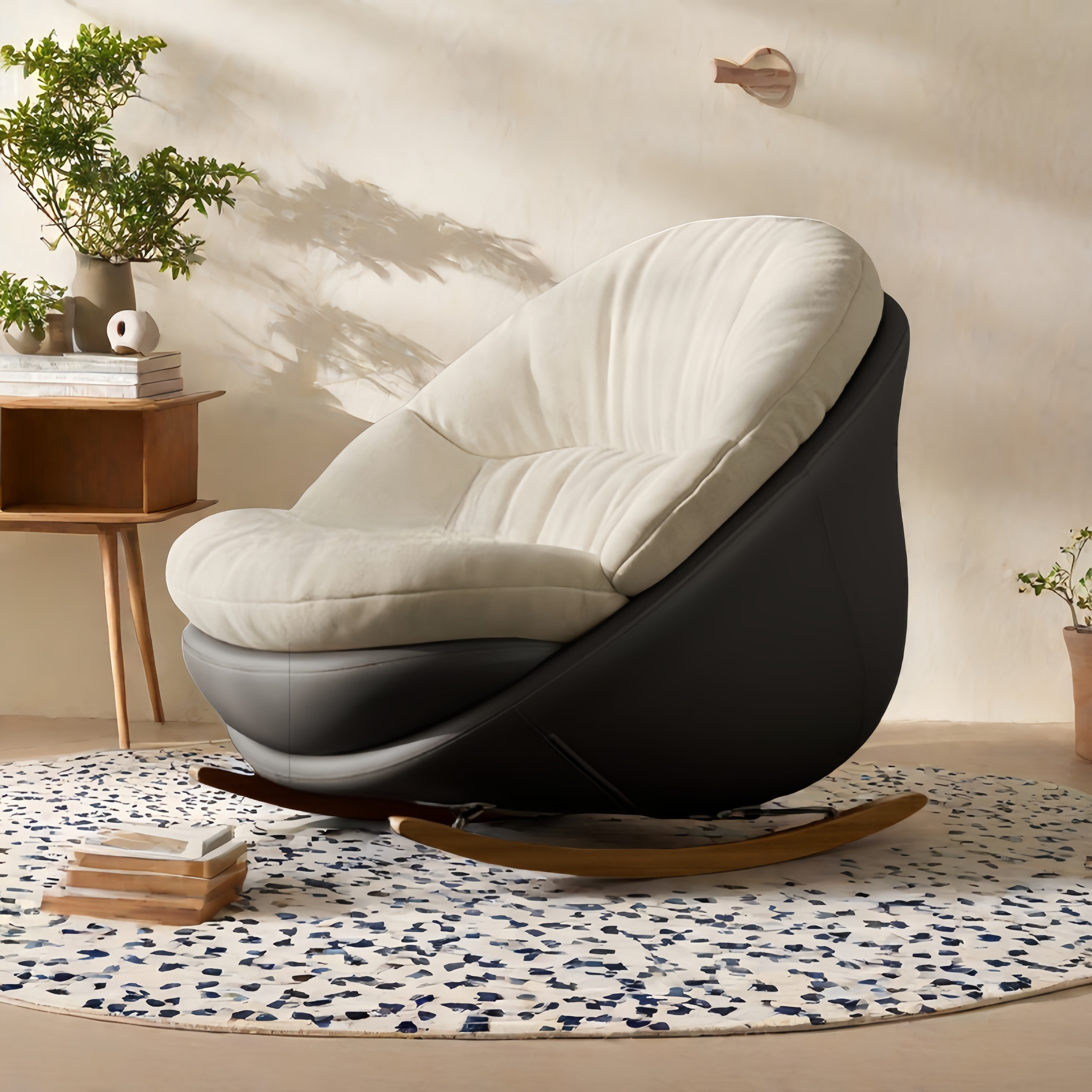 VIBORZ Modern Upholstered Rocking Chair | Wayfair