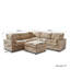 Canapé modulaire rembourré 5 pièces avec repose-pieds Kessi-1895598932