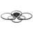 1-Black aperture LED dimmable industrial ceiling light