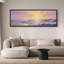 «Coastal Beach Sunset Surge Dynamic Ocean Waves», reproduction d'art rétro sur toile-98042476-111665203