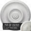 Médaillon de plafond Endurathane Raynor, DE 20 5/8 po x P 1 3/8 po (convient aux auvents jusqu'à 6 po), pot peint à la main de finition crème-28584677