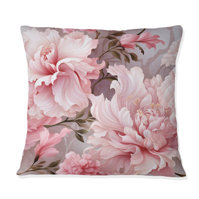 Coussin décoratif à motif floral victorien rococo Ethereal