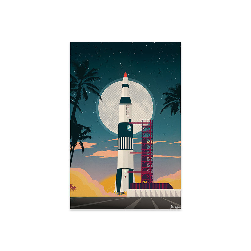 Cape Canaveral - impression sans cadre, H 24 po x l 16 po x P 0,25 po