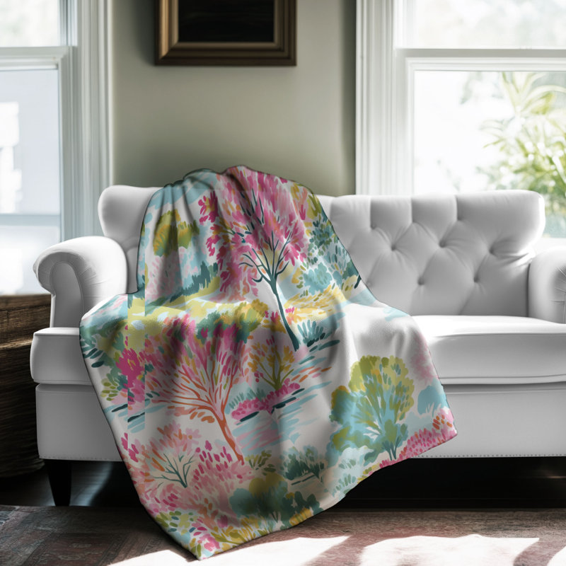 Chic Autumn Views - 1 pièce Sherpa Premium, L 60 po x L 80 po