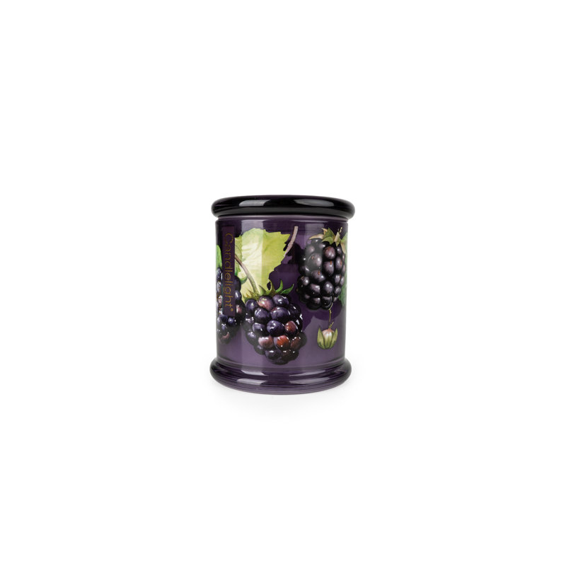 Scented Jar Candle with Glass Holder