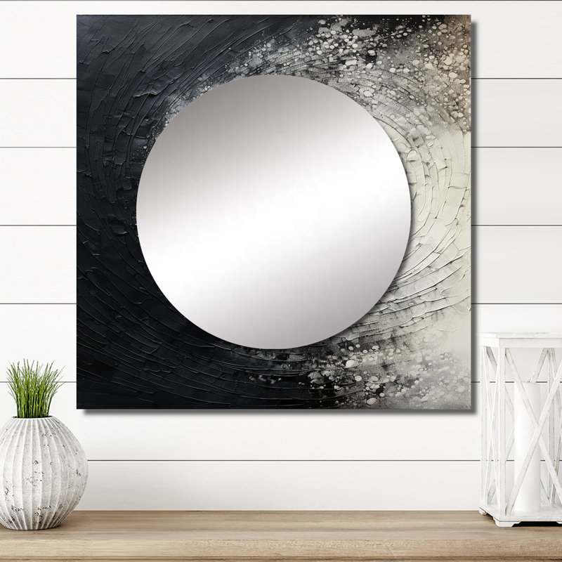 Printed Spiral - Abstract Square Mirror For Wall Art Decor, 36" x 36"