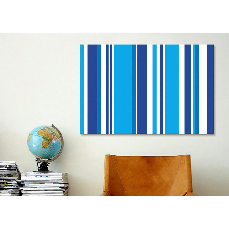 « stripeed », impression sur toile tendue Falsterbo, H 18 po x l 26 po x P 1,5 po, Toile tendue, Pas de tapis