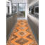 Tapis de couloir unique en laine noué à la main de style années 1990 de 4 pi 2 po x 12 pi 2 po Mootje