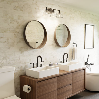 4-Piece Matte Black Bath Set
